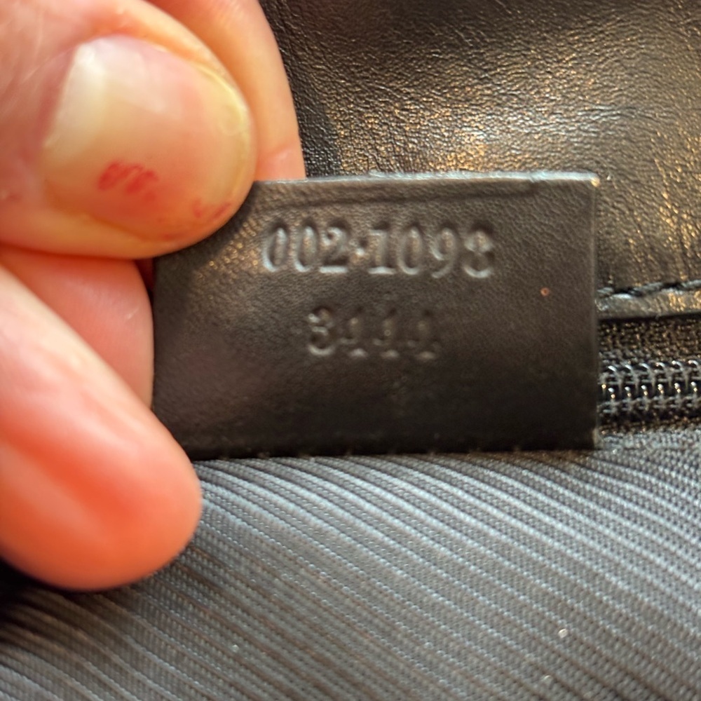 Gucci Black GG Canvas Tote with Silver -Tone Details 007 - Picture 11 of 12